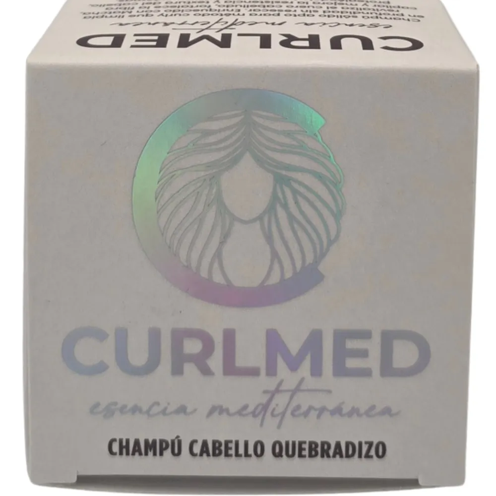 CurlMed Champú Sólido Cabello Quebradizo Té Matcha 80g